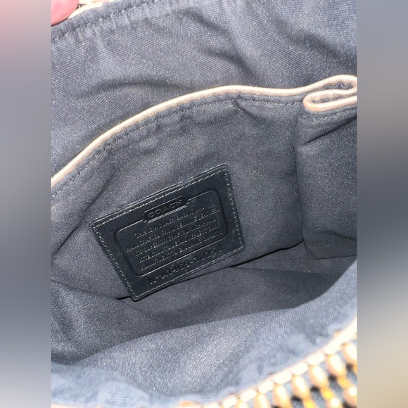 Coach Mini Black White & Gray Color Block Borough Triple Compartment Cross Body - Picture 10 of 15